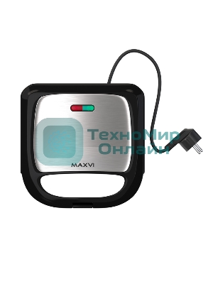 Сэндвичница MAXVI SM751S silver-black
