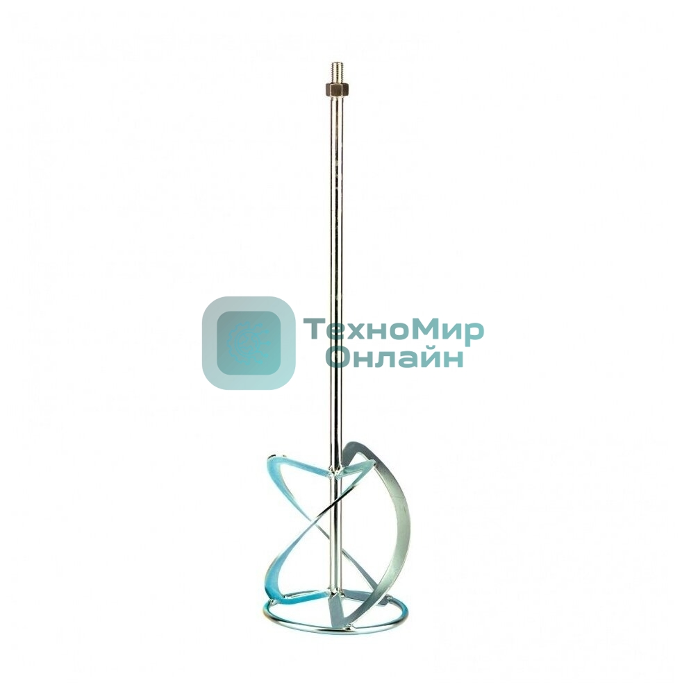 Насадка для миксера Сибртех, для тяжелых растворов,160 х 590 мм, оцинкованная,хвостовик резьба М14