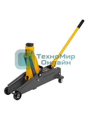 Домкрат гидравлический подкатной Denzel, 2 т, 135-385 мм