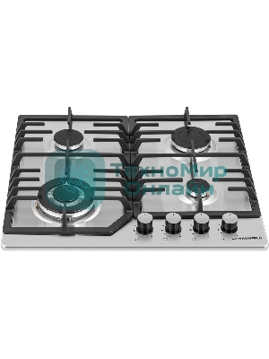 Газовая варочная панель Maunfeld EGHS.64.43CS/G, 4 конфорки, нержавеющая сталь, серебристый