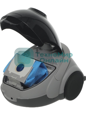 Пылесос Samsung VCC5241S3K/XEV черный/серый, 410/1800 Вт, уборка сухая, пылесборник мешок 2.4 л