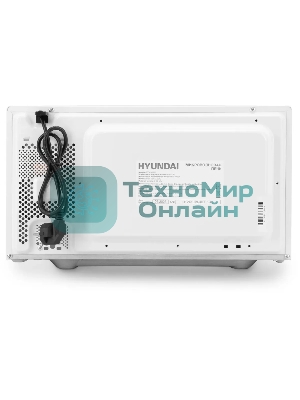 Микроволновая печь Hyundai HYM-M2023 белый/хром, 23 л, 800 Вт, переключатели - поворотный механизм