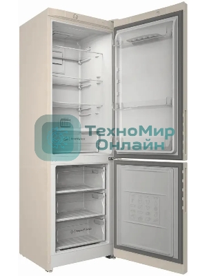 Холодильник Indesit ITR 4180 E бежевый двухкамерный 220/78л морозилка снизу
