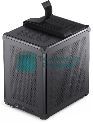 Компьютерный корпус JONSBO C6-ITX Black ITX без БП, боковая панель из закаленного стекла, mini-ITX, черный