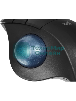 Трекбол Logitech M575S черный оптическая 2000dpi беспров. BT/Radio USB2.0 (910-007035)