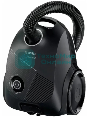 Пылесос Bosch BGLS2BA2 черный, 600 Вт, уборка сухая, пылесборник мешок 3.5 л