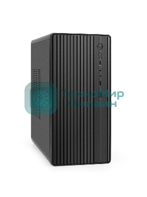 Корпус ExeGate BAA-503-UNS400, Mini-Tower, чёрный, 1 x 80/90 мм, БП 400 Вт