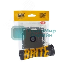 Розетка телевизионная оконечная IEK Brite РТВ11-0-БрШ (BR-A10-O-K37) СП шампань