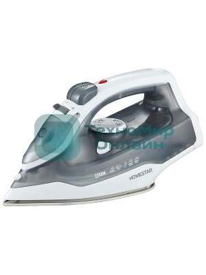 Утюг Homestar HS-4011 серый, 2200 Вт, 40 г/мин, 150 г/мин, 300 мл