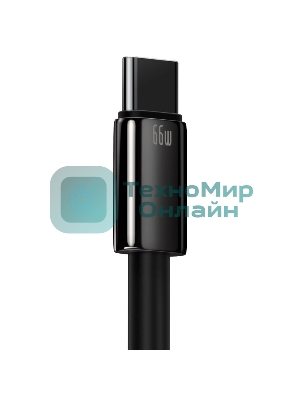 Кабель Baseus CATWJ-C01 Tungsten Gold Fast Charging Data Cable USB to Type-C 66W 2m Black