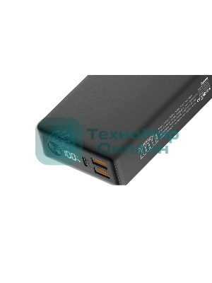 Портативный аккумулятор OLMIO QX-20, 20000mAh, 22.5W, QuickCharge3.0/PowerDelivery, LCD, графитовый