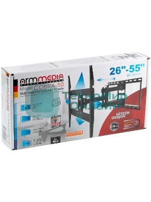 Кронштейн для телевизора Arm Media COBRA-50 черный, 26