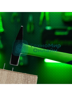 Молоток слесарный Сибртех 300 г, фибергласовая обрезиненная рукоятка