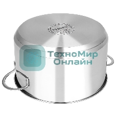 Кастрюля из нержавеющей стали APPETITE SH05273 pretty 2,7 л, стеклянная крышка с ободком и пароотводом, диаметр 18 см.