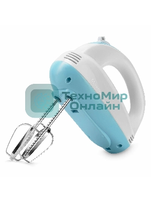 Миксер Maxwell MW-1360(W) Мощность 300 Вт.5 скорост. режимов.Номинальная потребляемая мощность 120 В