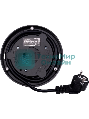 Чайник электрический Hyundai HYK-G7707 1.7л. 2200Вт графит корпус: стекло