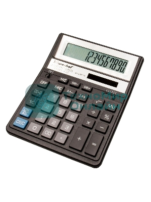 Калькулятор настольный Silwerhof SH-888X-14 черный 14-разр.