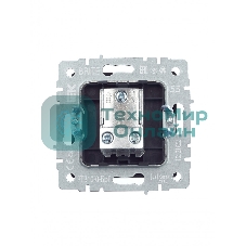 Розетка телевизионная проходная IEK BRITE РТВ10-0-БрГ графит