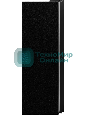 Холодильник Maunfeld MFF177NFB Slim Inverter черный двухкамерный 352/198л морозилка слева, No Frost, Side by Side