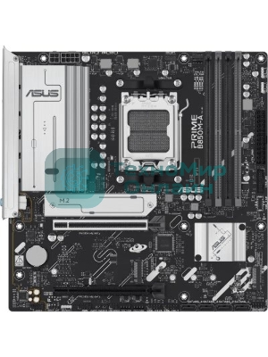 Материнская плата ASUS PRIME B850M-A-CSM, AM5, AMD B850, 4xDDR5, 4xSATA, 3xM.2, 1xPCIe 5.0 x16, 1xPCIe 4.0 x4, 2xDP, 1xHDMI, 1x2.5Gb LAN, 2xUSB-A 10Gbps, 2xUSB-A 5Gbps, 4xUSB-A 2.0, 3x3.5 мм, 7.1, mATX