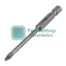 Сверло по керамической плитке Denzel 4 мм, крестовая пластина, 6-гр. хвостовик
