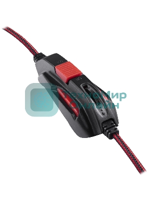 Гарнитура Defender Quake LED чёрный, проводная, подсветка