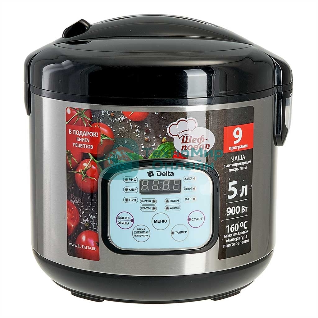 Мультиварка Delta DL-6517 черный