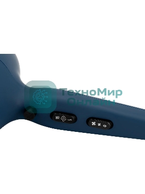 Фен Polaris PHD 2600ACi Salon Hair синий, 2600 Вт, ионизация