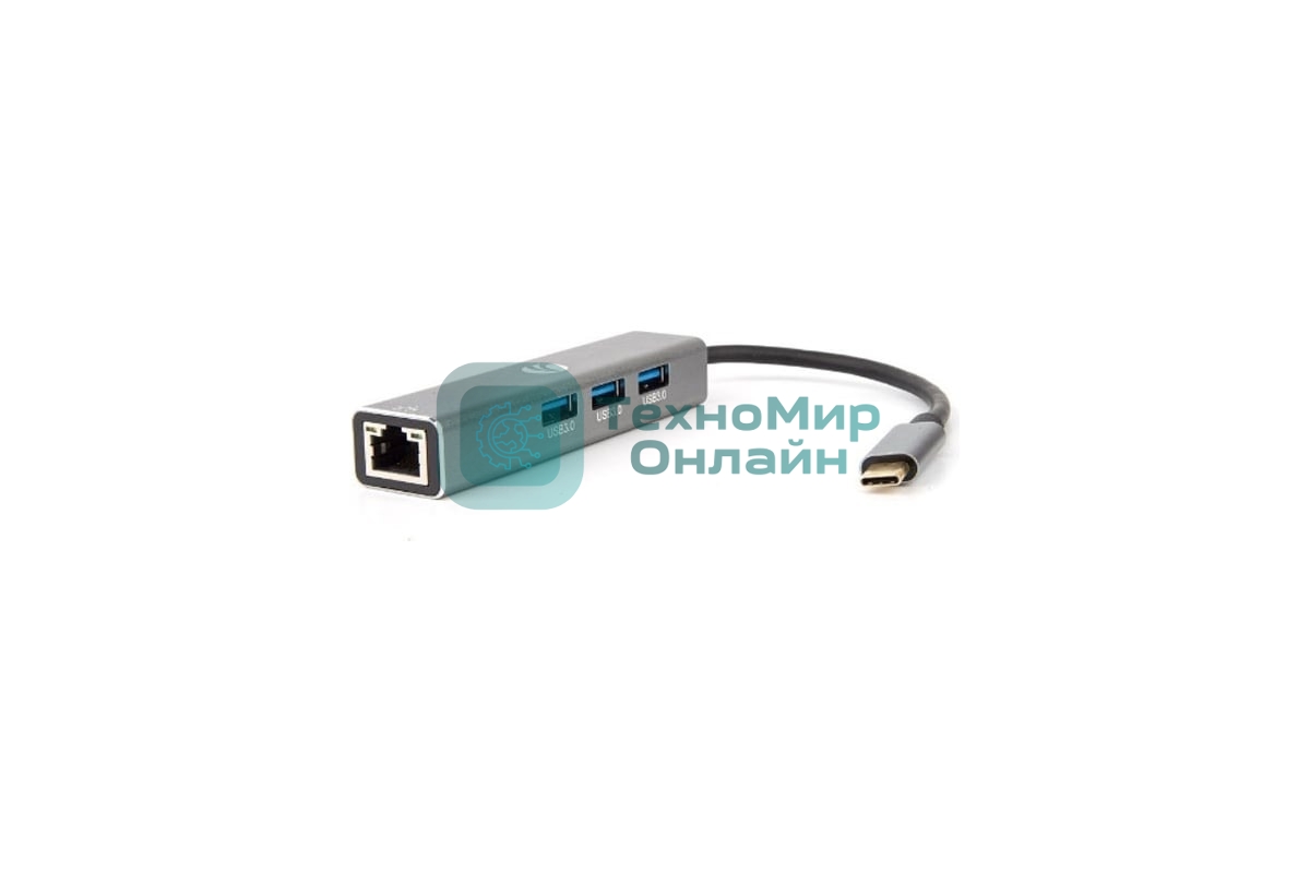 USB-концентратор VCOM DH311A USB Type-C, RJ-45/USB 3.0, USB