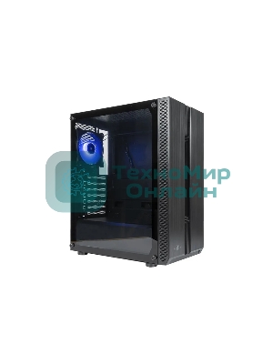 Компьютерный корпус ATX Eurocase A31 ARGB черный без БП закаленное стекло USB 3.0