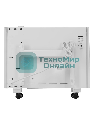 Конвектор электрический Denzel XCE-1000 белый, 1000 Вт, 15 м2, термостат