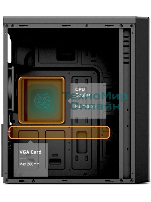 Компьютерный корпус Zalman ZM-T6 черный без БП ATX 1xUSB 2.0 1xUSB 3.0 audio bott PSU