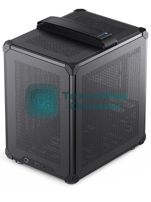 Компьютерный корпус JONSBO C6-ITX Black ITX без БП, боковая панель из закаленного стекла, mini-ITX, черный