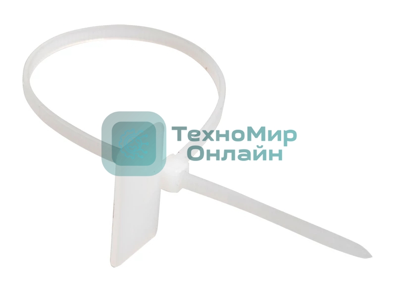 Хомут кабельный ИЭК UHH61-3-150-100 ХП1 3х150 нейл. белый с таб. 25х15 (уп. 100 шт)