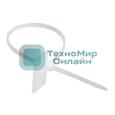 Хомут кабельный ИЭК UHH61-3-150-100 ХП1 3х150 нейл. белый с таб. 25х15 (уп. 100 шт)