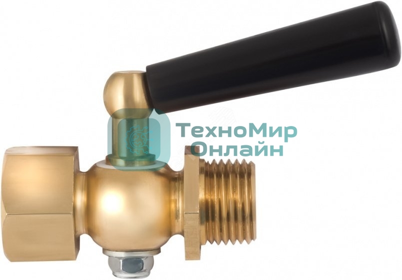 Кран трехходовой для манометра М20х1.5 ВН с фторопластовой прокладкой и натяжной гайкой