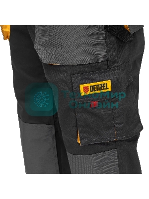Брюки профессиональные рабочие Denzel 65% полиэстер 35% хлопок, L