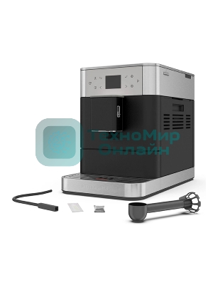 Автоматическая эспрессо-машина KitchenAid 5KES8556EBK, 2.2 л, одновременное приготовление двух чашек, 5 уровней крепости кофе, автоматическая очистка, автоматическая декальцинация, цветной дисплей, сенсорное управление, 15 рецептов, автоматическое вспенивание молока, цвет черный