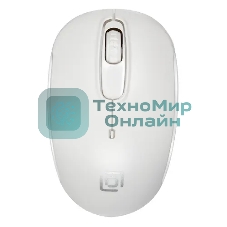 Мышь беспроводная Oklick 505MW белый, 1000 dpi, радиоканал, USB, кнопки - 3