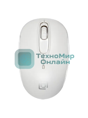 Мышь беспроводная Oklick 505MW белый, 1000 dpi, радиоканал, USB, кнопки - 3