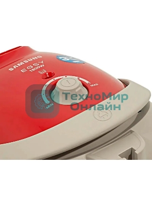 Пылесос Samsung VCC5251V3R 1800Вт, красный 410/1800 Вт, уборка сухая, пылесборник мешок, контейнер 2л