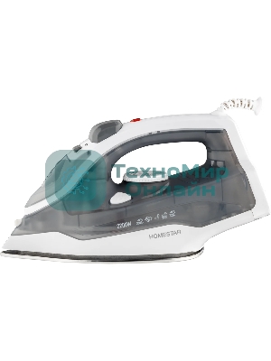 Утюг Homestar HS-4011 серый, 2200 Вт, 40 г/мин, 150 г/мин, 300 мл