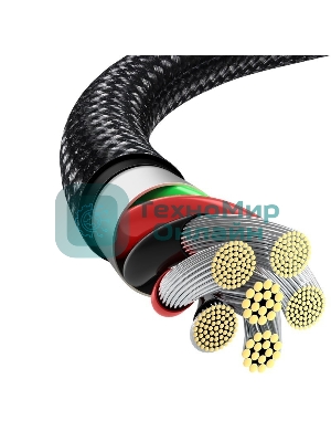 Кабель Baseus CATWJ-C01 Tungsten Gold Fast Charging Data Cable USB to Type-C 66W 2m Black