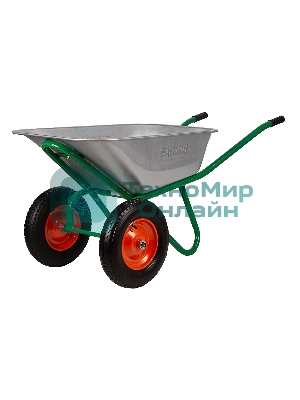 Тачка садово-строительная Palisad 2-х колесная, усиленная, грузоподъемность 320 кг, объем 100 л