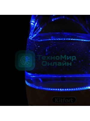 Чайник электрический Kitfort KT-6123-4 2л. 2200Вт оранжевый (корпус: стекло)