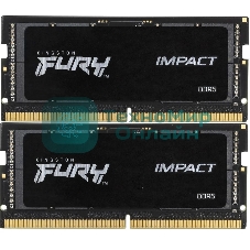 Оперативная память Kingston Fury Impact, DDR5, 64GB (2x32GB), 4800MHz, CL38, SO-DIMM