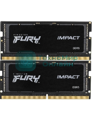 Оперативная память Kingston Fury Impact, DDR5, 64GB (2x32GB), 4800MHz, CL38, SO-DIMM