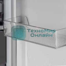 Холодильник Hyundai CM55043F черный стекло трехкамерный, 354/186, морозилка снизу, No Frost, Side by Side