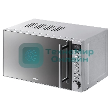 Микроволновая печь BBK 20MWG-733T/BS-M серебристый, 20 л, 700 Вт, переключатели - тактовый механизм, кнопки