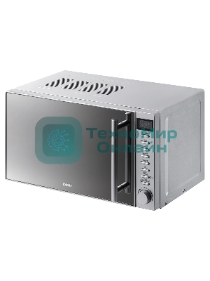 Микроволновая печь BBK 20MWG-733T/BS-M серебристый, 20 л, 700 Вт, переключатели - тактовый механизм, кнопки